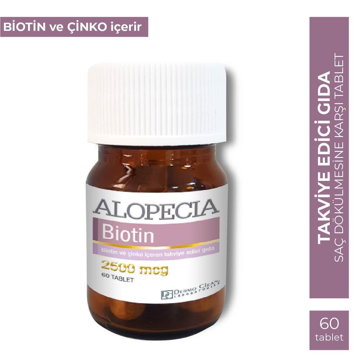 Alopecia Biotin 2500 mcg 60 Tablet - 2