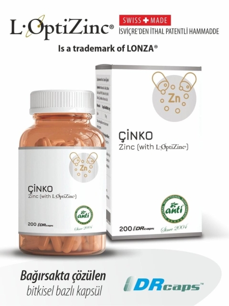 Anti L-Optizinc Zinc Çinko 200 Kapsül - 4