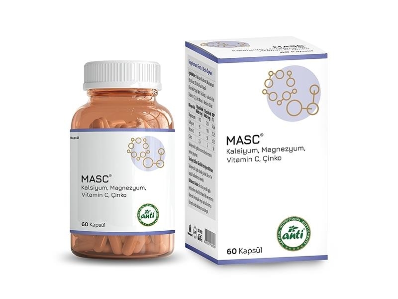 Anti Masc Kalsiyum Magnezyum C Vitamini Çinko 60 Kapsül - 1