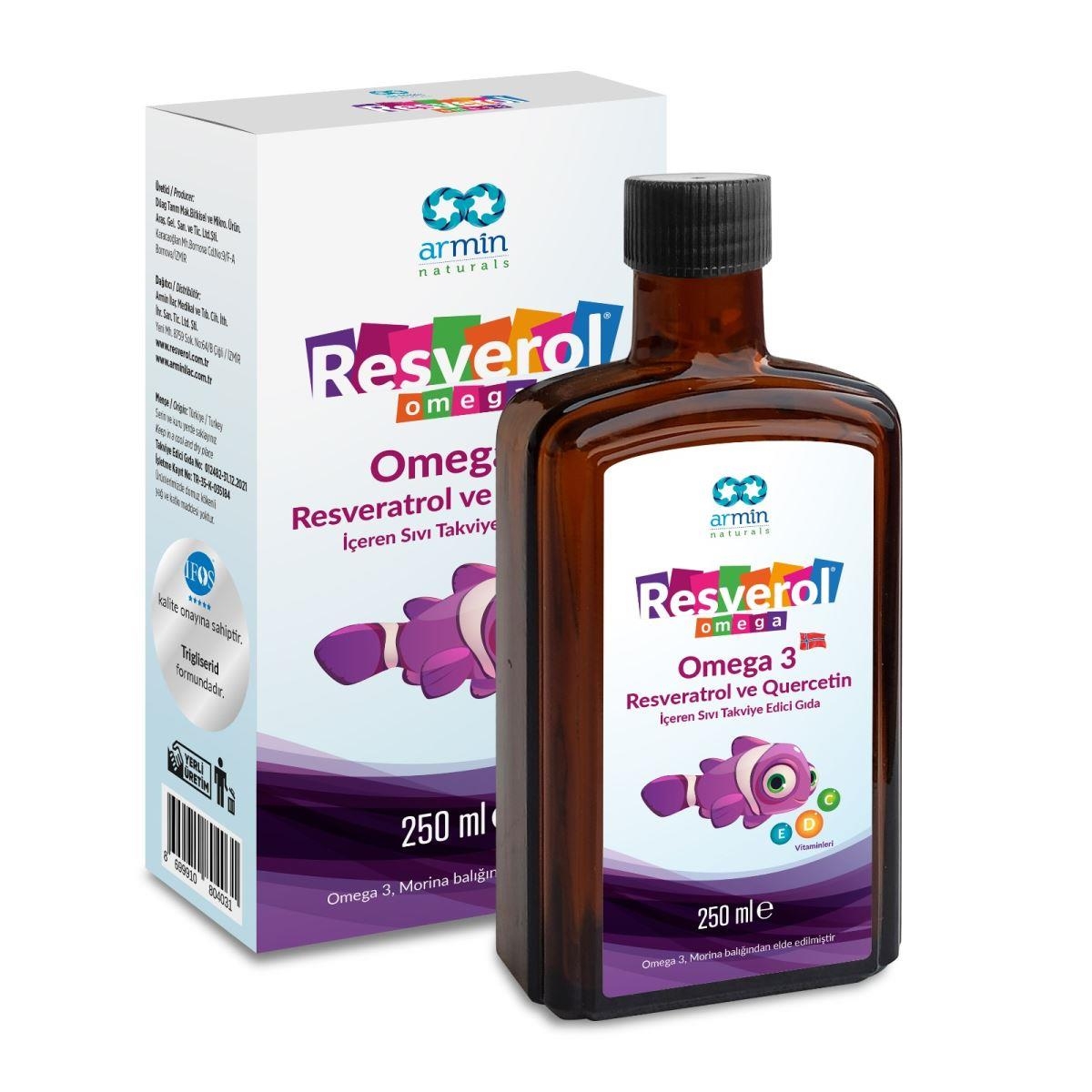 Armin Resverol Omega 3 Şurup 250 ml - 1