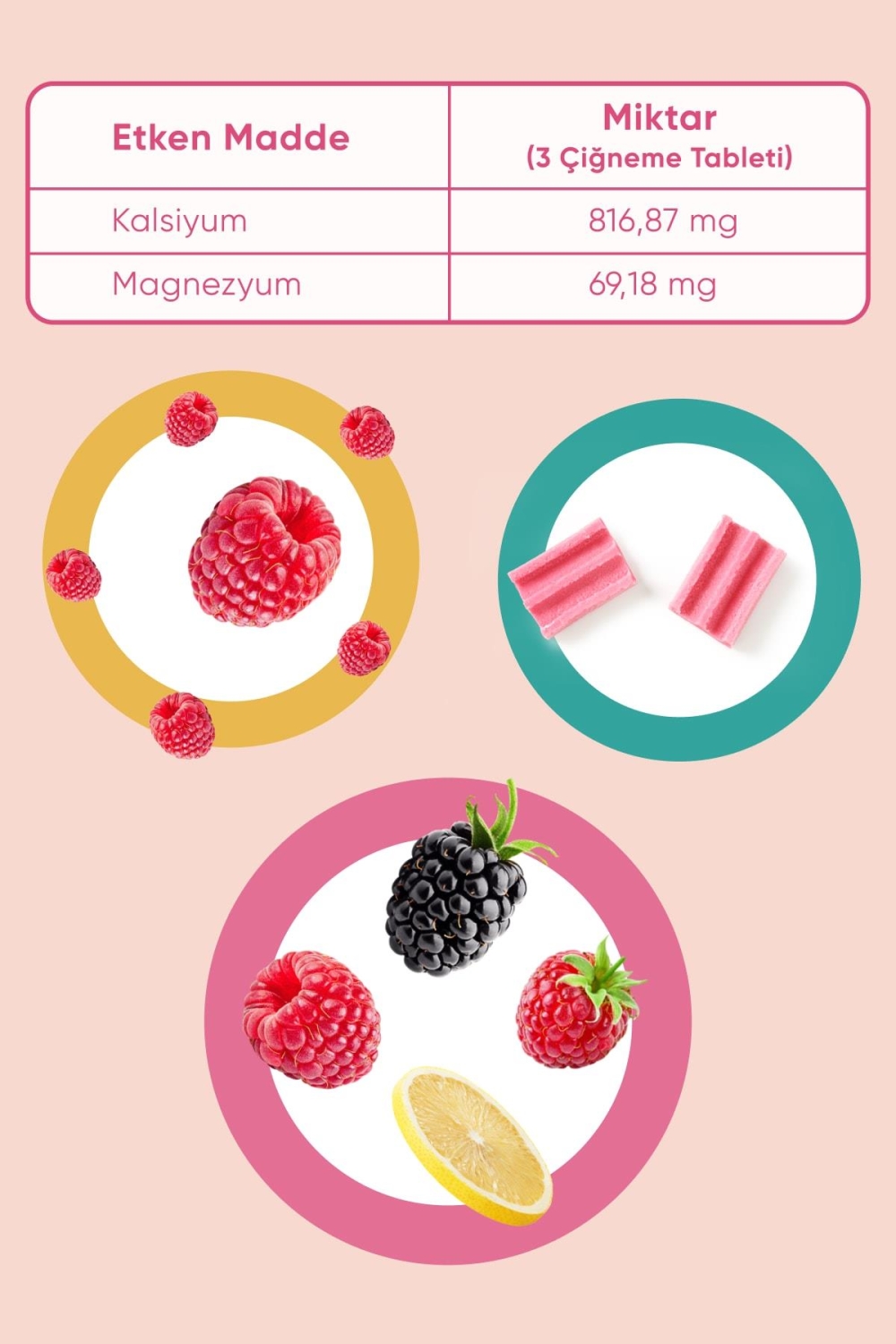 Asido Frutti 80 Çiğneme Tableti - 3