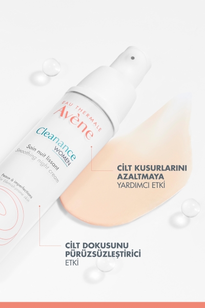 Avene Cleanance Women İzleri ve Kusurları Azaltan Gece Bakım Kremi 30 ml - 4