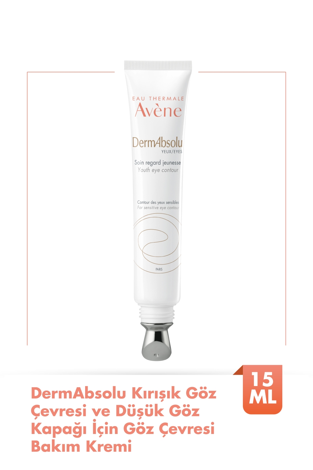 Avene DermAbsolu Kırışık Göz Çevresi ve Düşük Göz Kapağı İçin Göz Çevresi Bakım Kremi 15 ml - 1