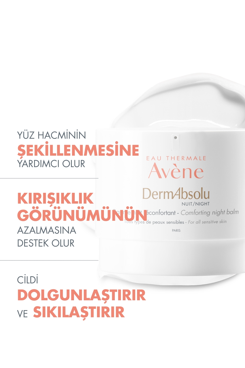 Avene DermAbsolu Sıklık ve Yoğunluk Kaybı Yaşayan Ciltler İçin Gece Bakım Kremi 40 ml - 2