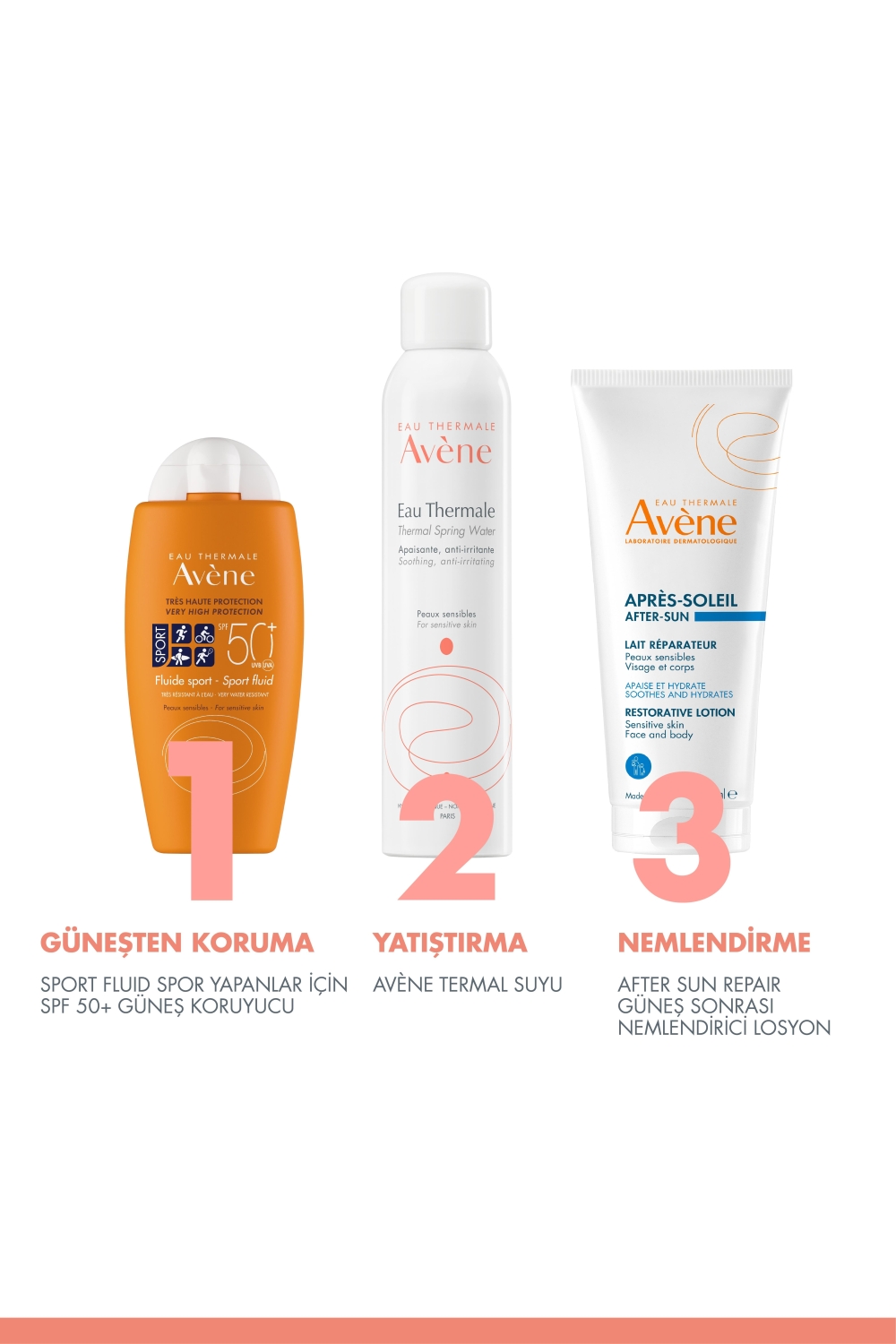 Avene Fluide Spor Yapanlar İçin SPF 50+ Güneş Koruyucu 100 ml - 6