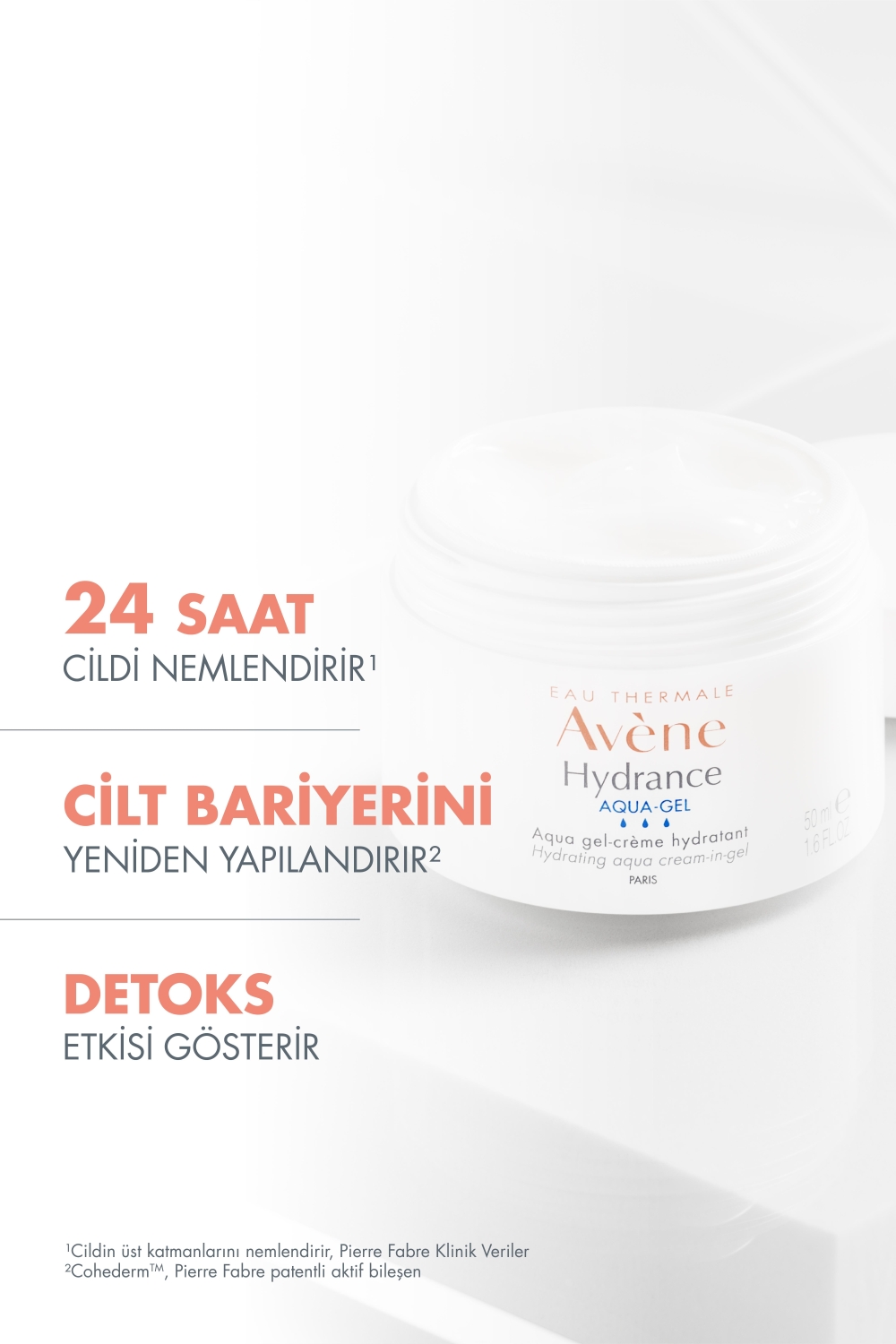 Avene Hydrance Aqua Gel Nem İhtiyacı olan Tüm Ciltler için Jel 50 ml - 2