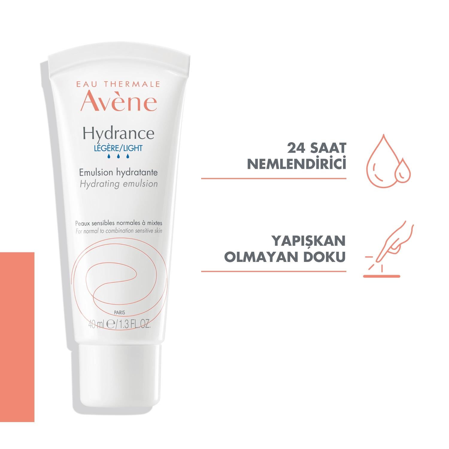 Avene Hydrance Light Hassas ve Karma Ciltler için Nemlendirici Emülsiyon 40 ml - 2