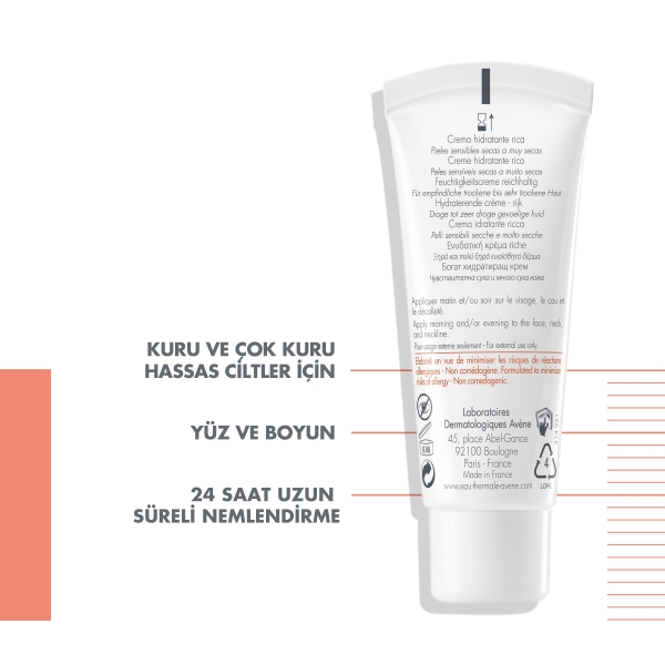 Avene Hydrance Rich SPF30 Kuru ve Hassas Ciltler için Güneş Korumalı Nemlendirici Krem 40 ml - 3