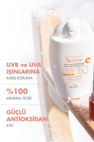 Avene Fluide Mineral Filtreli SPF 50+ Güneş Koruyucu 40 ml - 2