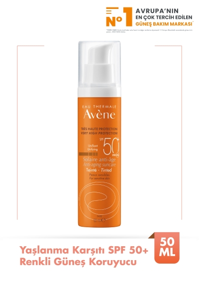 Avene Yaşlanma Karşıtı SPF 50+ Renkli Güneş Koruyucu 50 ml - 1