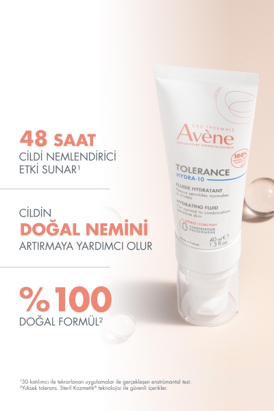 Avene Tolerance Hydra-10 Normal ve Karma Nemsiz Kalmış Hassas Ciltler için Nemlendirici Krem 40 ml - 2