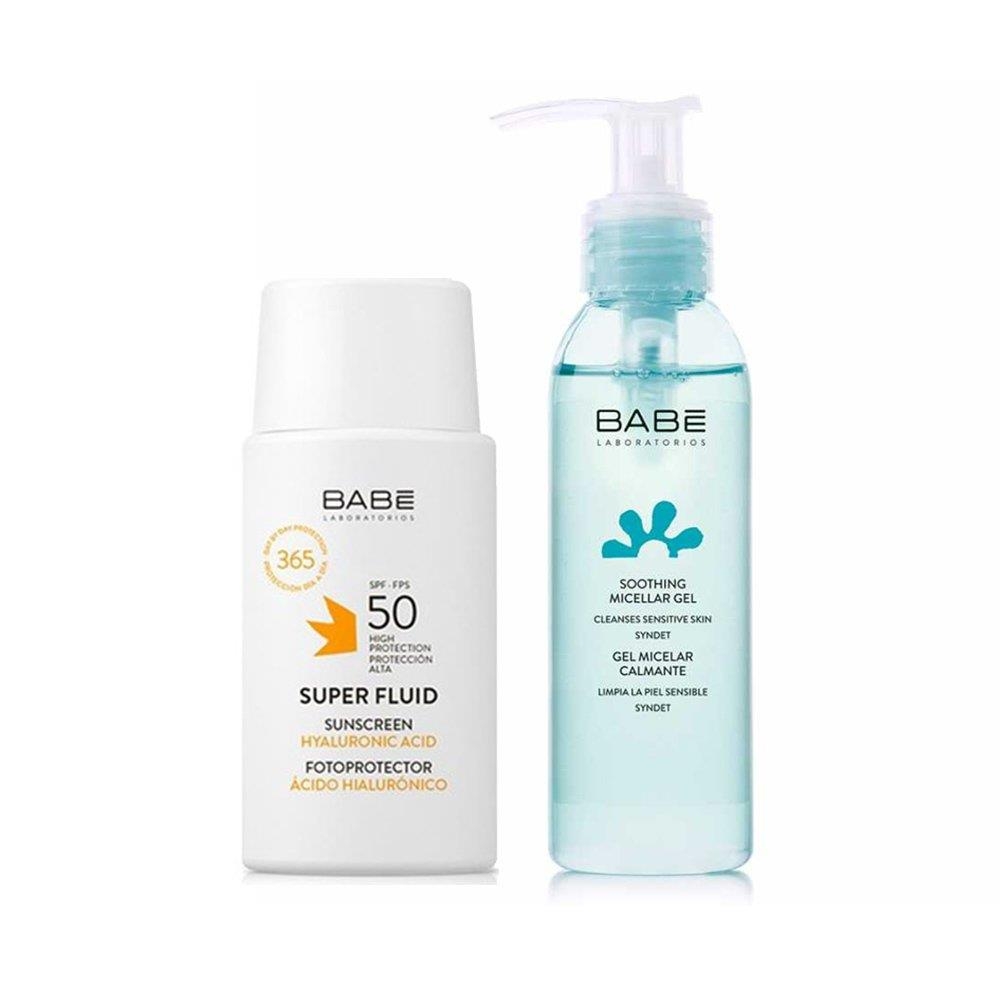 Babe Sun SPF 50 Super Fluid Güneş Koruyucu 50 ml + Micellar Gel 90 Ml Hediyeli - 1