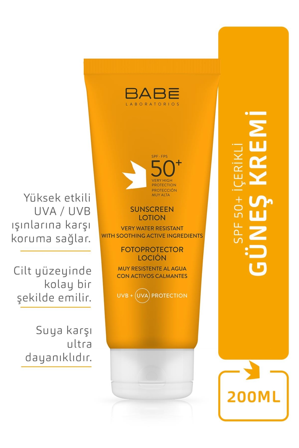 Babe Sunscreen Spf 50+ 200 ml Güneş Losyonu - 2