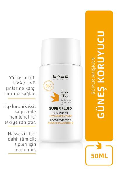 Babe Super Fluid Sunscreen Spf 50 50 ml Süper Etkili Güneş Koruyucu - 2