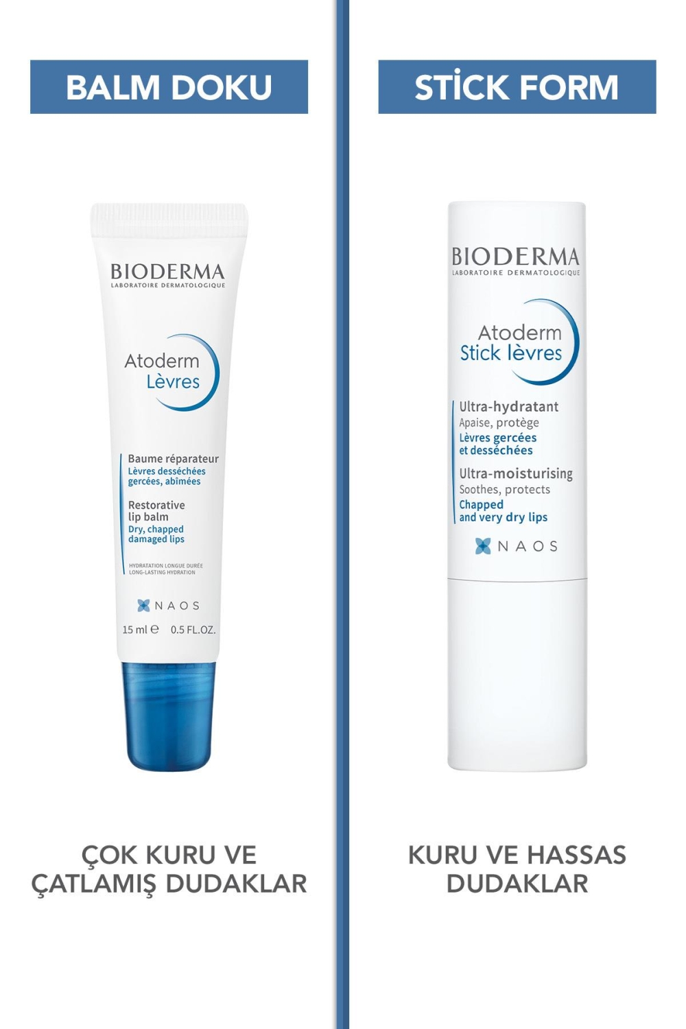 Bioderma Atoderm stick levres 4 gr - 6