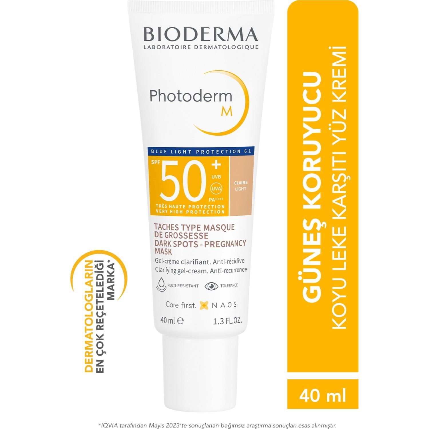 Bioderma Photoderm M Tinted Cream Light Spf 50+ 40 ml Lekeli Ciltler Renkli Güneş Kremi - 1