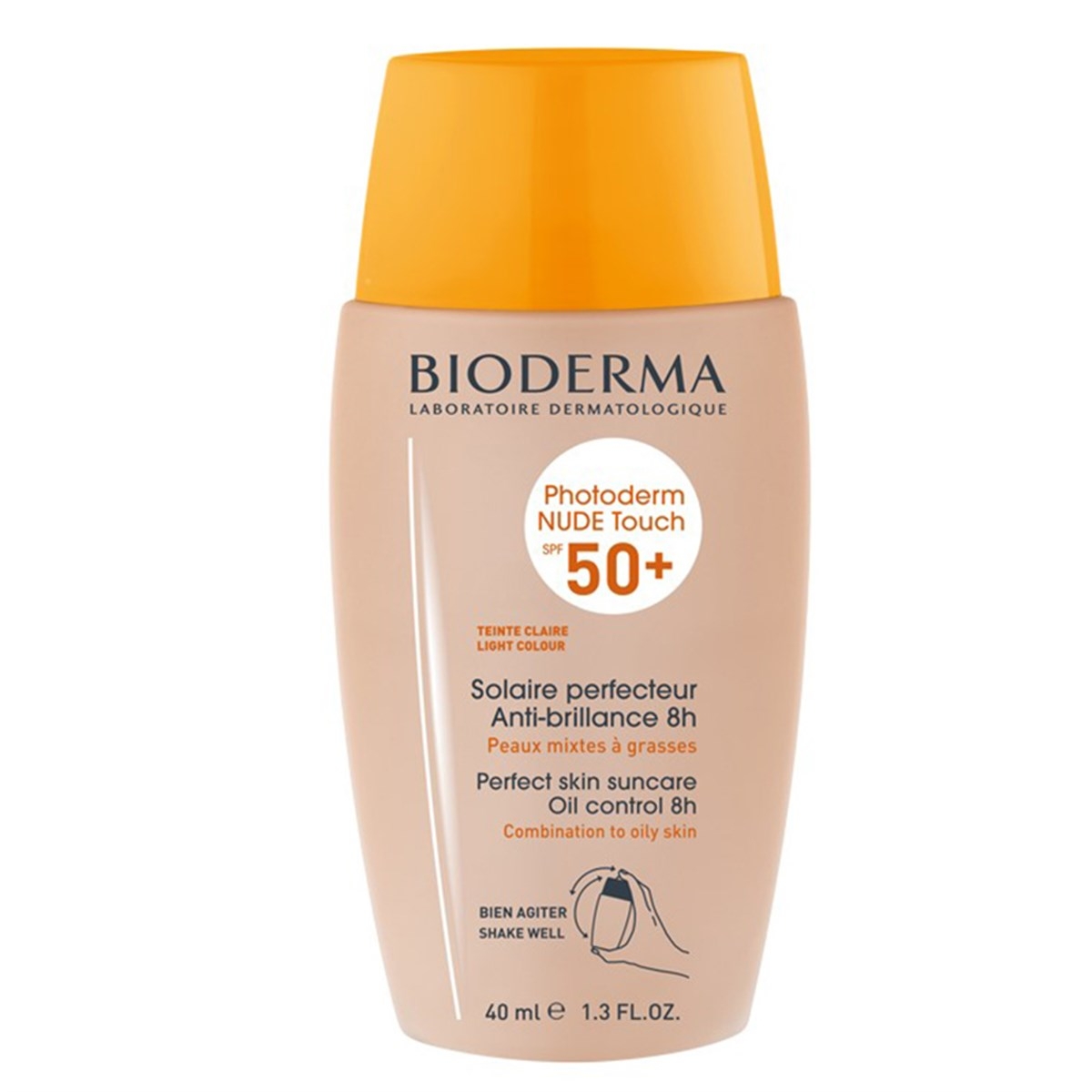 Bioderma Photoderm Nude Touch Spf 50+ Light Renkli Güneş Kremi 40 ml - 1