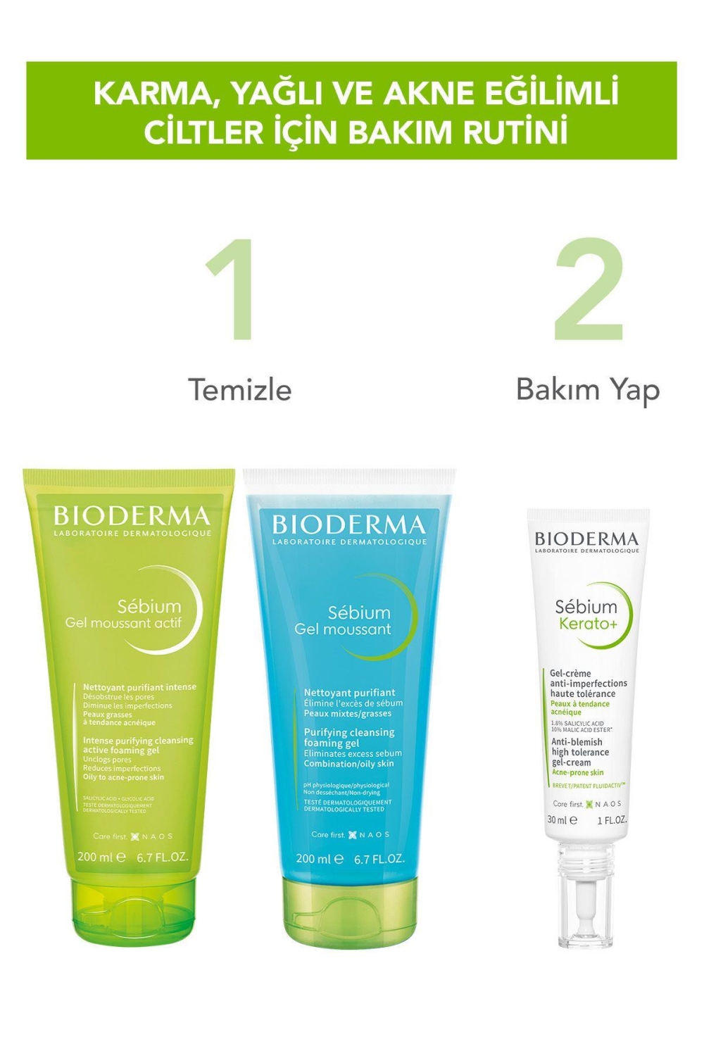 Bioderma Sebium Foaming Gel Actif 200 ml Yüz Temizleme Jeli - 6