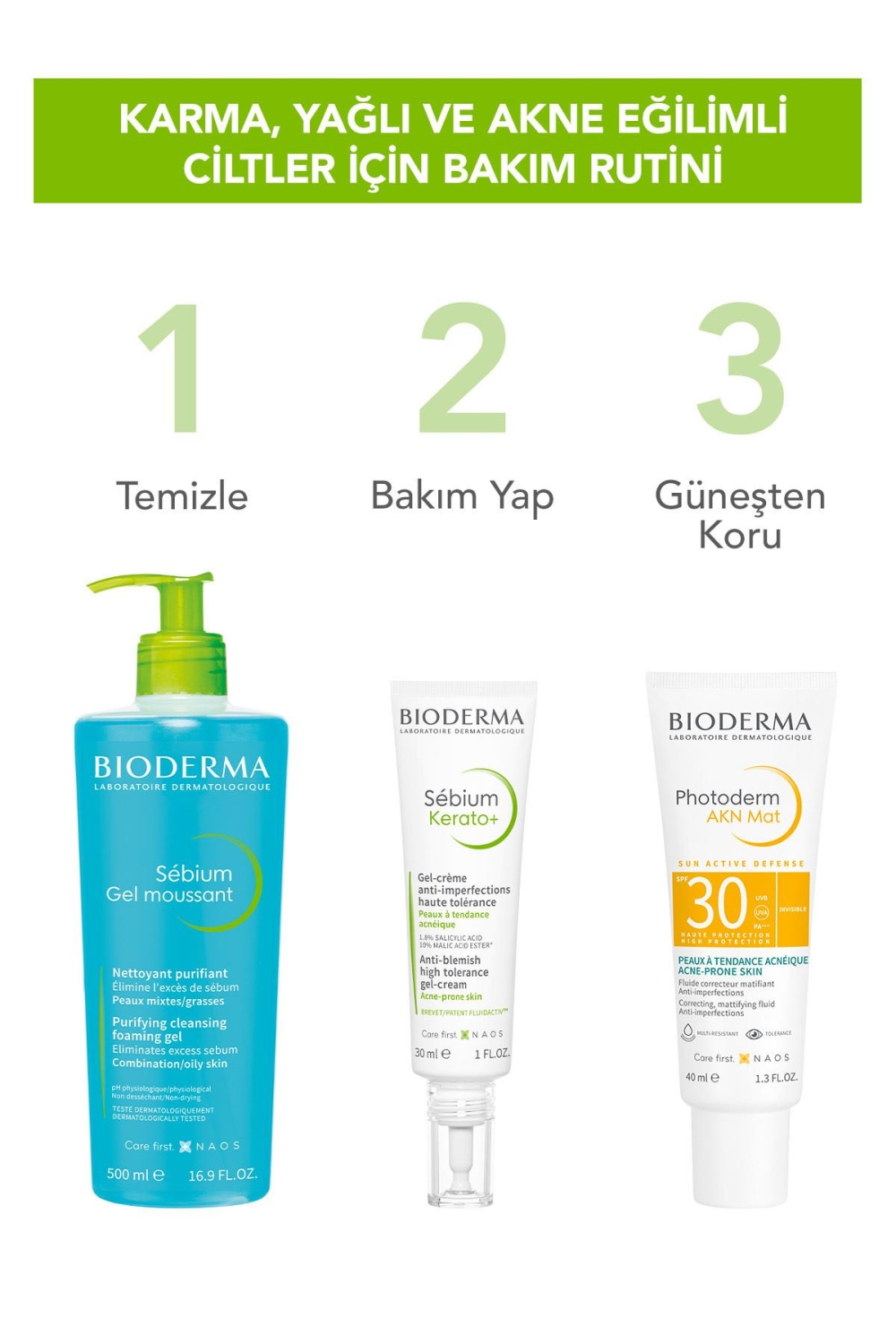 Bioderma Sebium Foaming Gel 500 ml Karma ve Yağlı Ciltler Temizleme Jeli - 6