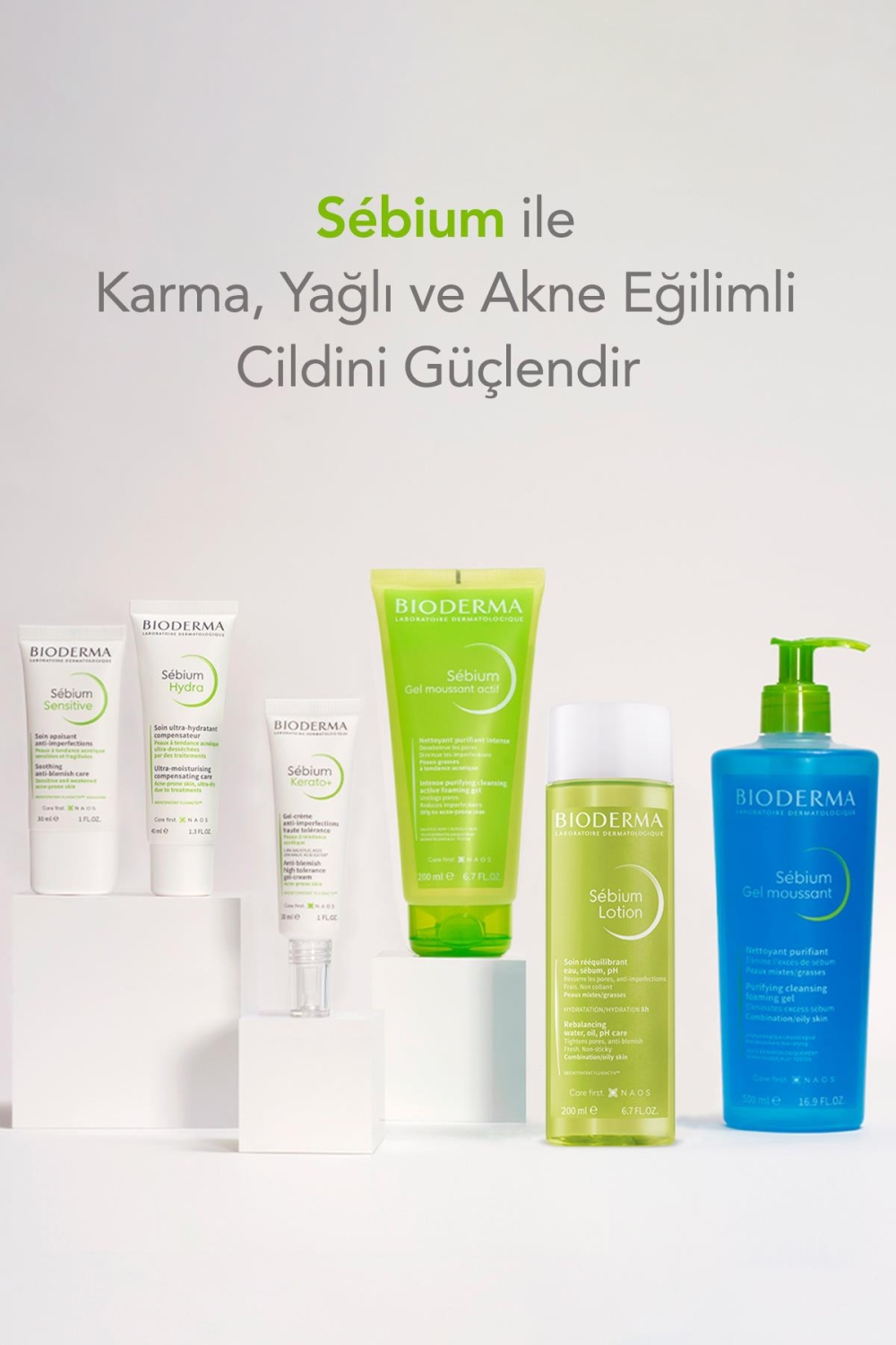 Bioderma Sebium Foaming Gel 500 ml Karma ve Yağlı Ciltler Temizleme Jeli - 7