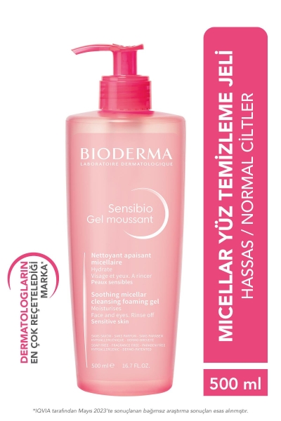 Bioderma Sensibio Foaming Cilt Temizleme Jeli 500 ml - 1