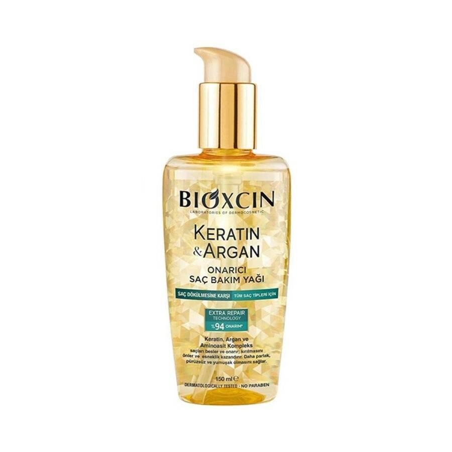 Bioxcin Keratin & Argan Onarıcı Saç Bakım Yağı 150 ml - 1