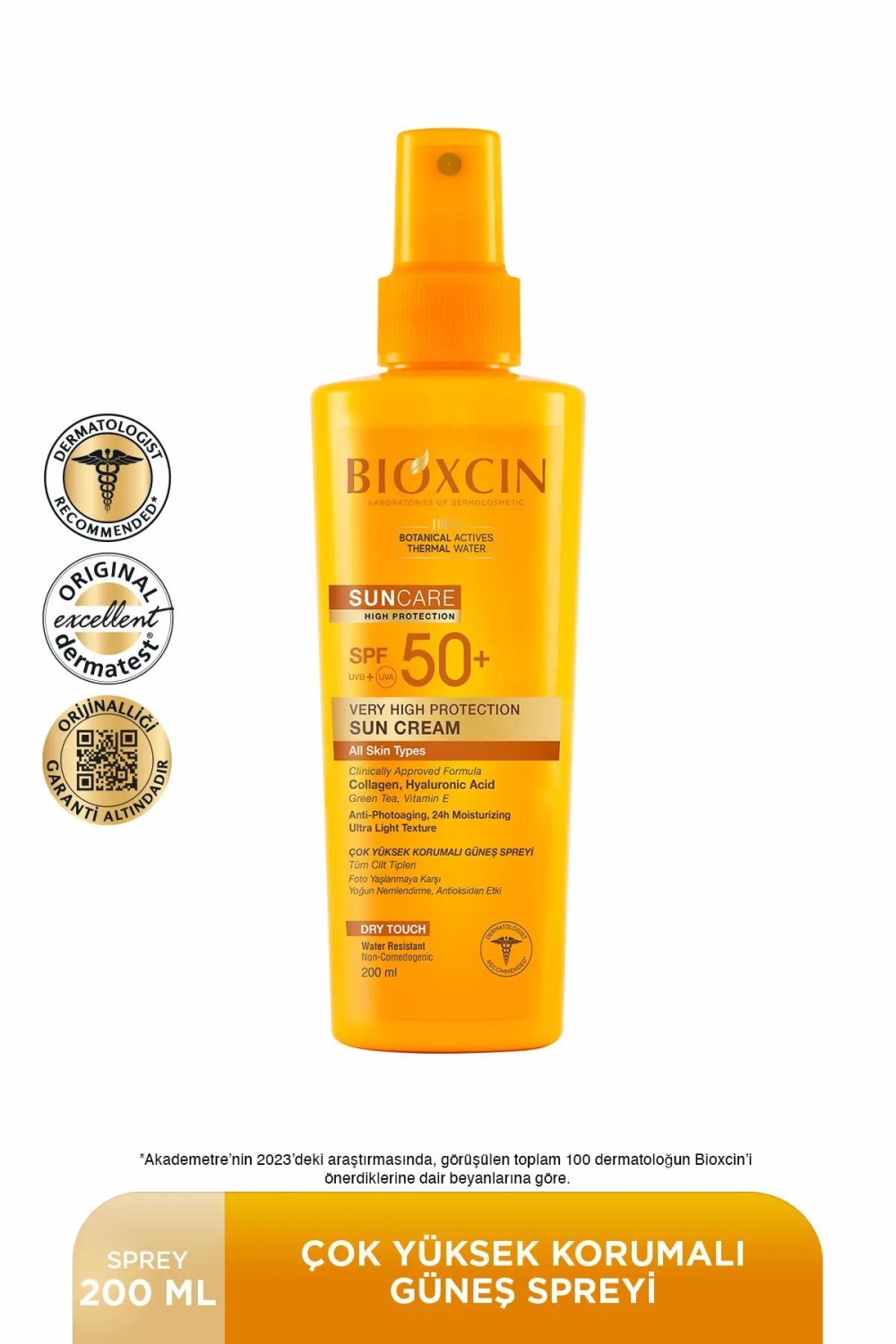 Bioxcin Spf 50+ Yağlı Ciltler İçin Güneş Kremi 50 ml + Tüm Ciltler İçin Güneş Spreyi 200 ml Set - 2