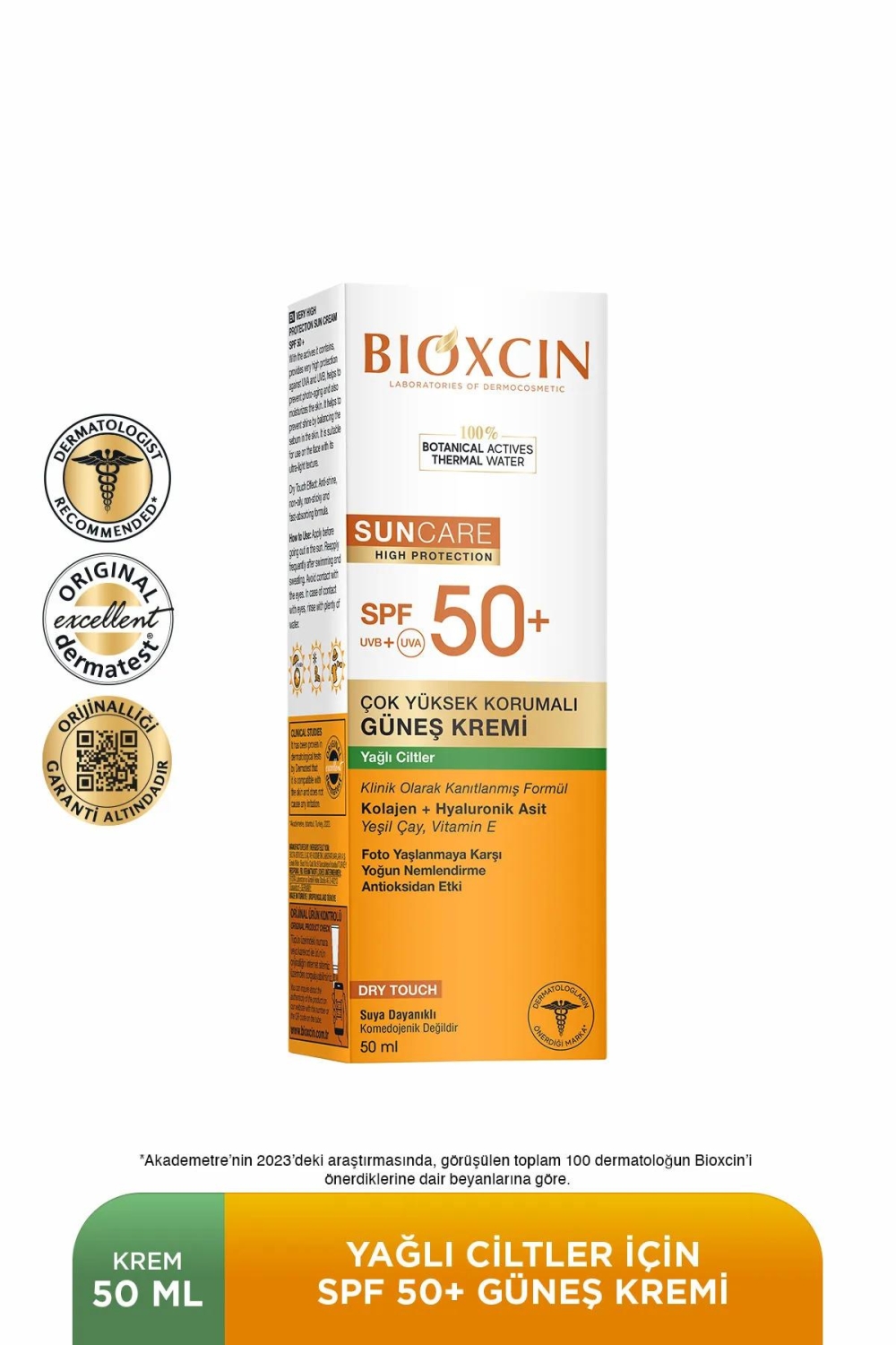 Bioxcin Spf 50+ Yağlı Ciltler İçin Güneş Kremi 50 ml + Tüm Ciltler İçin Güneş Spreyi 200 ml Set - 4