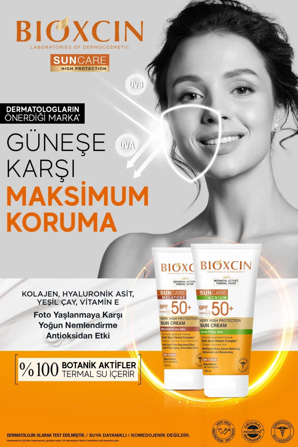 Bioxcin Sun Akneye Eğilimli Cilt Güneş Kremi SPF50 + 150 ml - 3