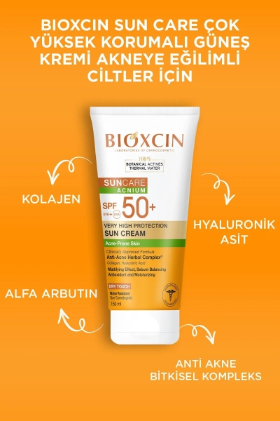 Bioxcin Sun Akneye Eğilimli Cilt Güneş Kremi SPF50 + 150 ml - 4