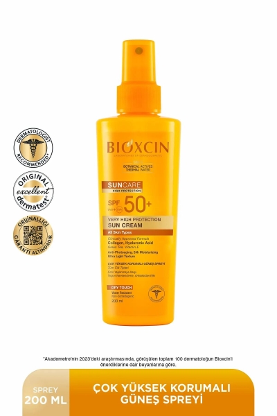 Bioxcin Sun Care Kuru/Normal Ciltler Icin Gunes Kremi Spf50+ 50 Ml- Bioxcin Sun Care Sprey Spf50+ 200 Ml - 2