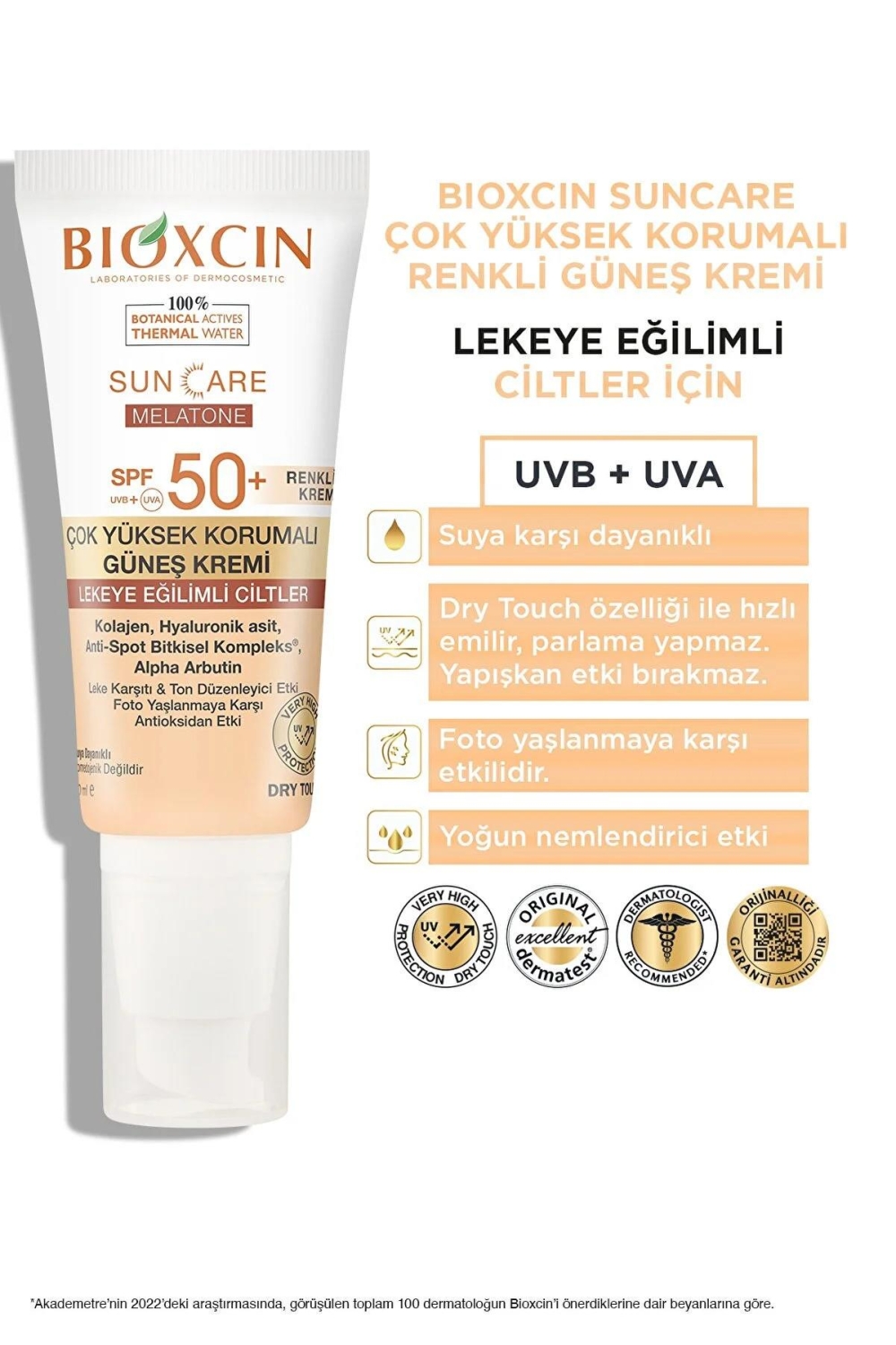 Bioxcin Sun Care Lekeye Eğilimli Ciltler İçin Çok Yüksek Korumalı Renkli Güneş Kremi 50 Spf - 2