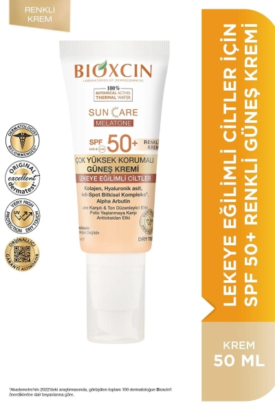 Bioxcin Sun Care Lekeye Eğilimli Ciltler İçin Çok Yüksek Korumalı Renkli Güneş Kremi 50 Spf - 4