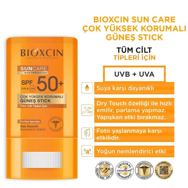 Bioxcin Sun Care Spf 50+ Çok Yüksek Korumalı Güneş Stick 15 gr - 3