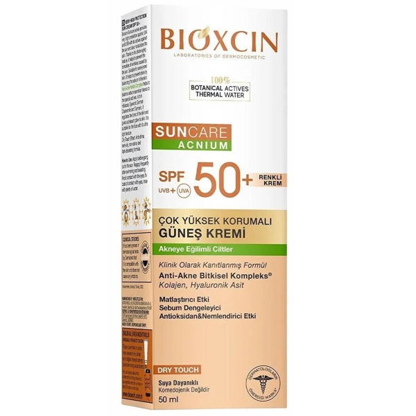 Bioxcin Suncare Acnium Tinted SPF50 Güneş Kremi 50 Ml - 1