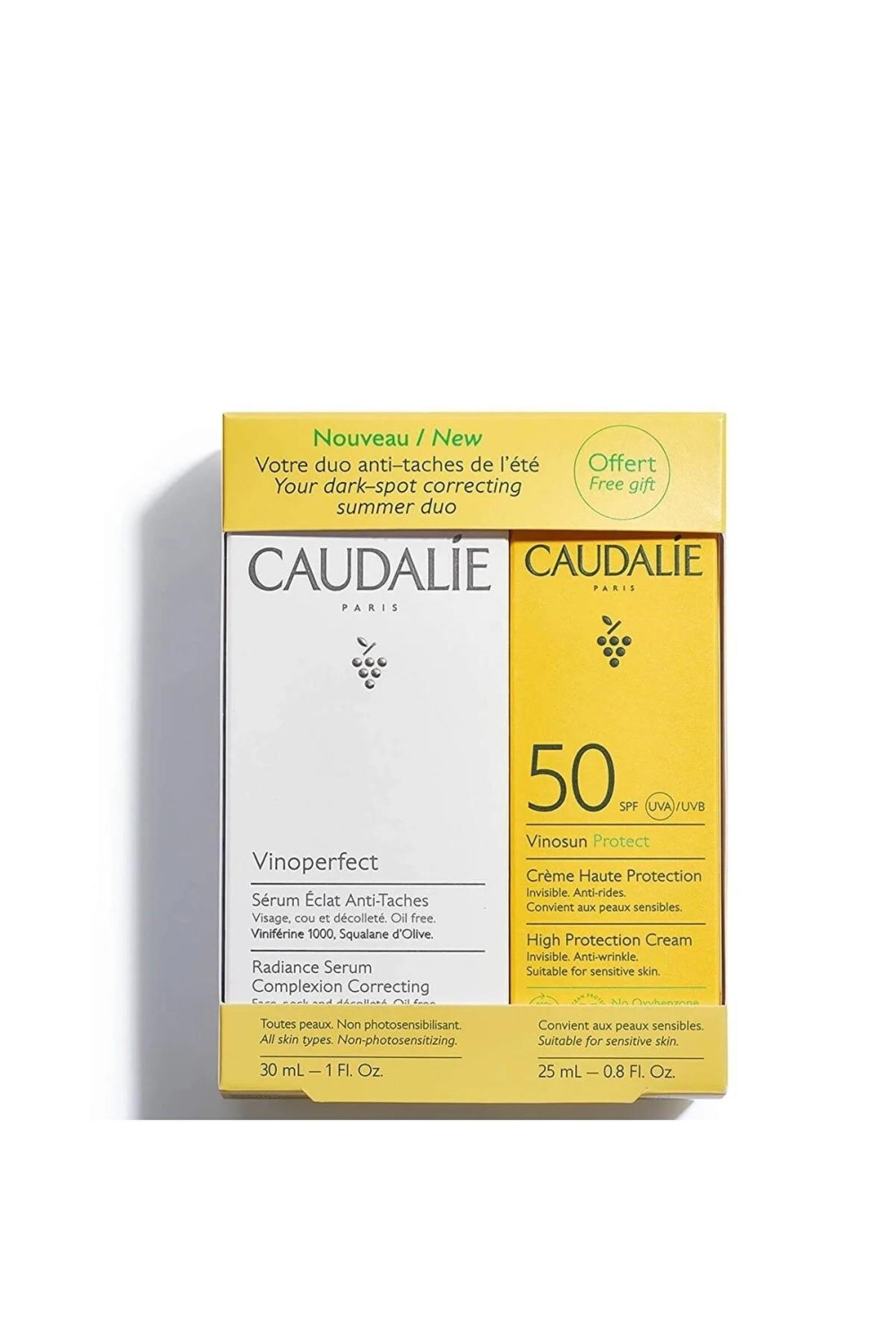 Caudalie Vinoperfect Serum 30 ml+Suncare Leke Karşıtı Serum Güneş Kremi Spf 50 +25 ml Set - 1