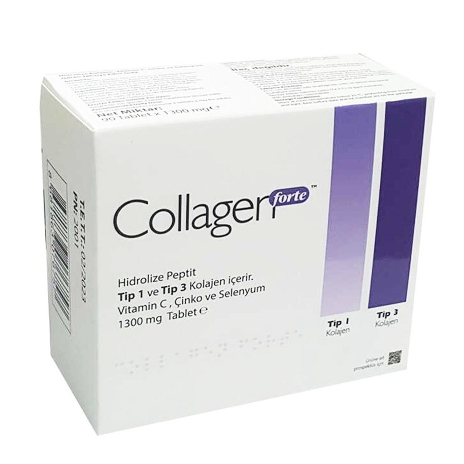 Collagen Forte Takviye Edici Gıda 1300 mg 90 Tablet - 1