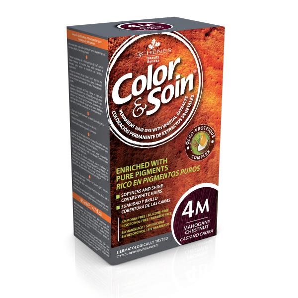 Color Soin Organik 4M Mahogany Chestnut Maun Saç Boyası - 1