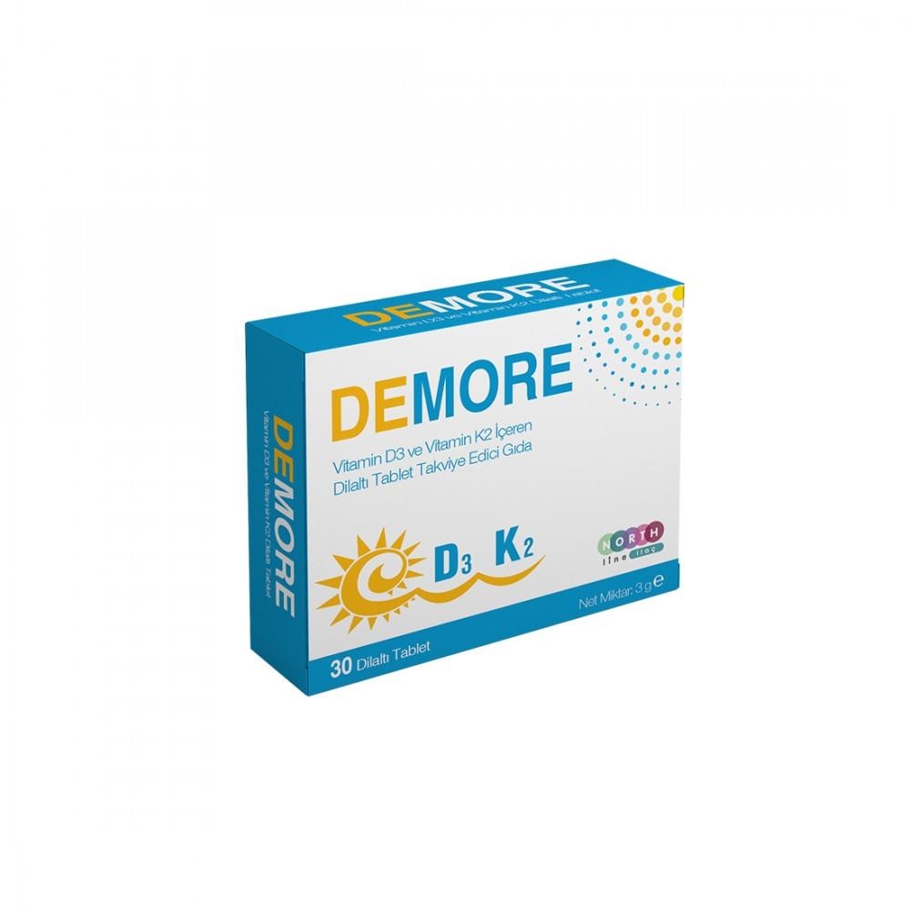 Demore Vitamin D3K2 Dilaltı 30 Tablet - 1