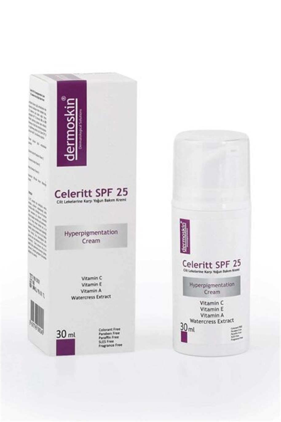 Dermoskin Celeritt SPF 25 Leke Karşıtı Bakım Kremi 30 ml - 1