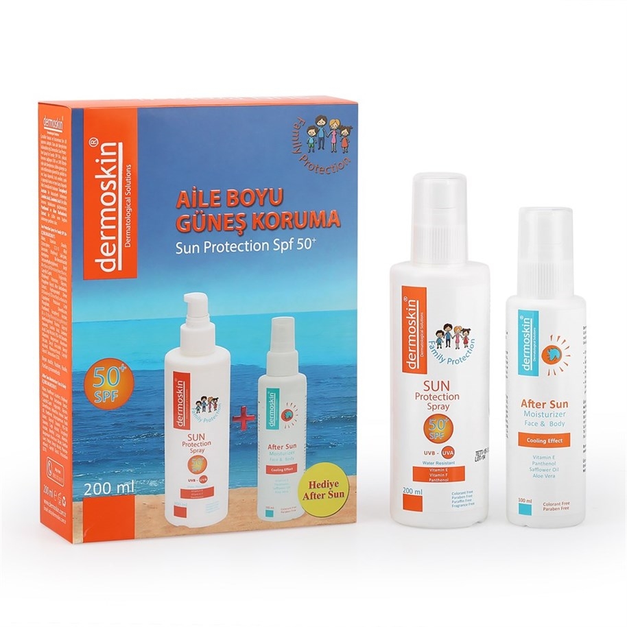 Dermoskin Sun Protection Kids SPF50+ Aile Boyu After Sun Hediyeli - 1