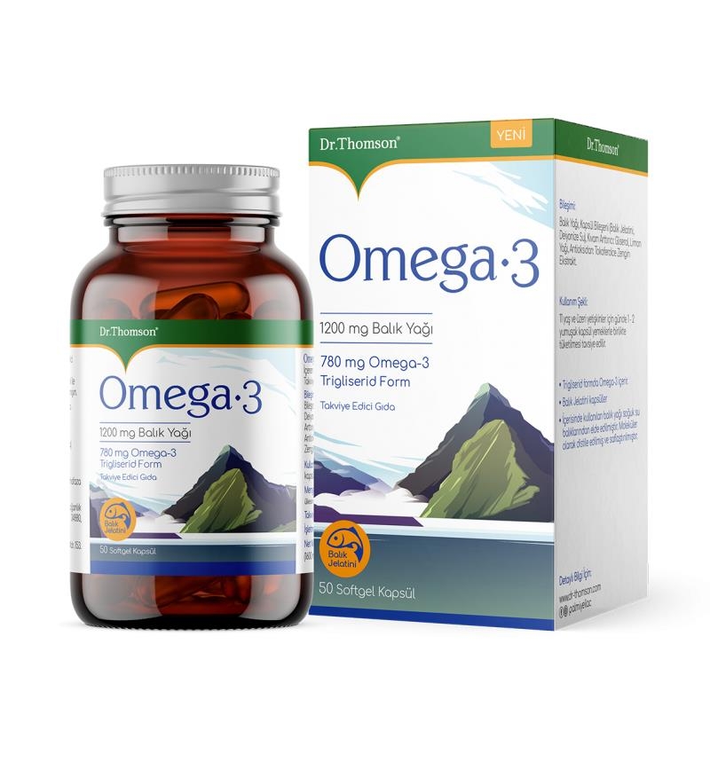 Dr. Thomson Omega-3 1200 mg Balık Yağı 50 Kapsül - 1