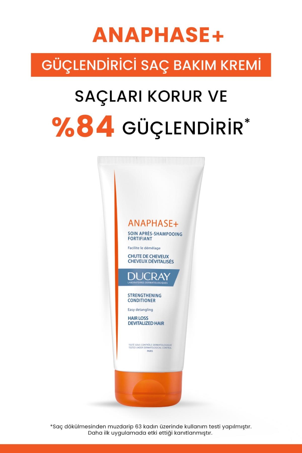 Ducray Anaphase+ Saç Kremi Saç Dökülmesi Karşıtı Saç Kremi 200ml - 2