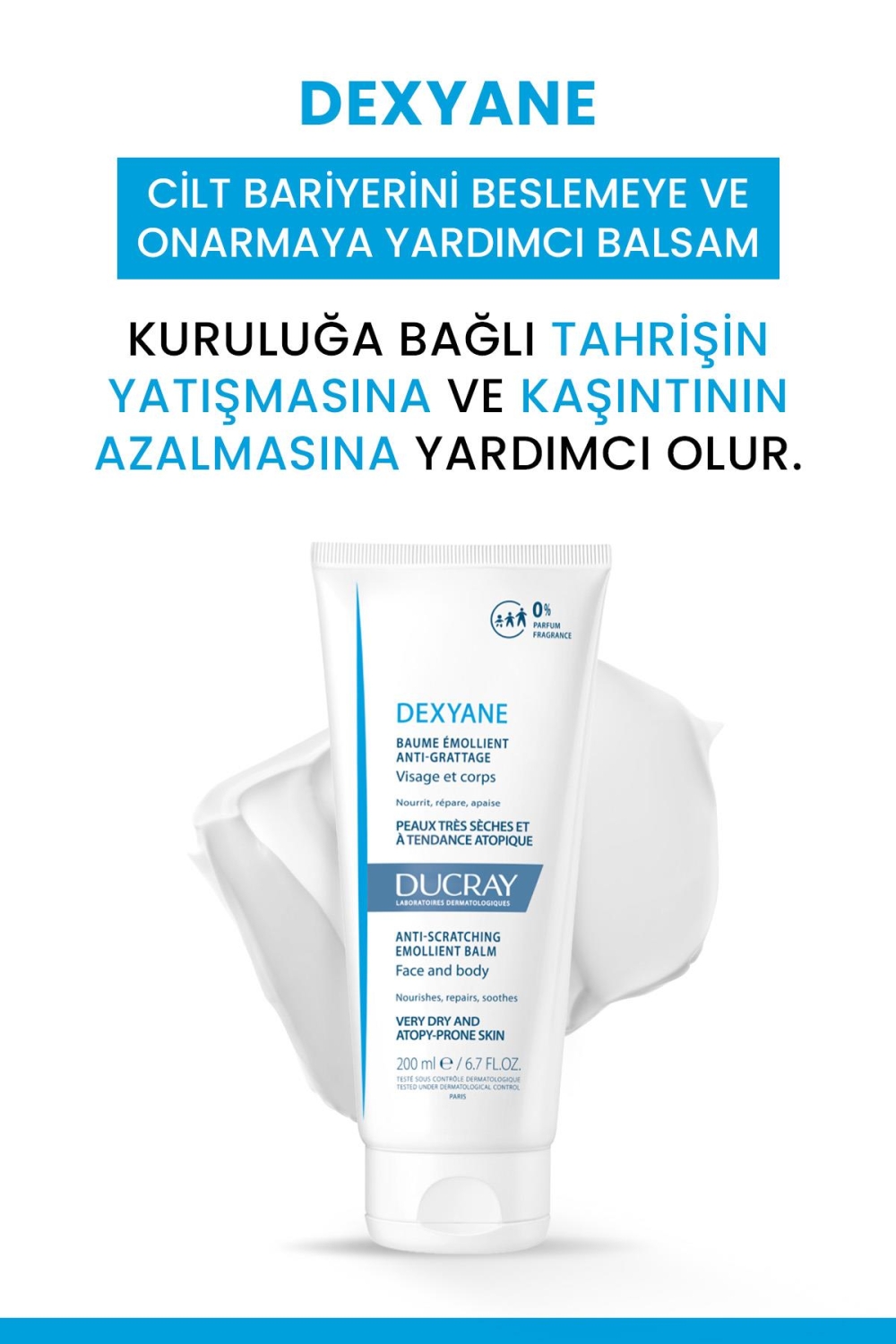 Ducray Dexyane Balm Cilt Bariyerini Beslemeye ve Onarmaya Yardımcı Balm 200ml - 2