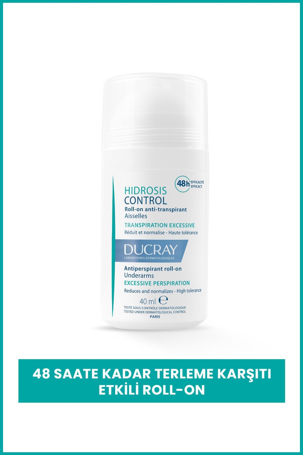 Ducray Hidrosis Roll-On Terleme Karşıtı Roll-On 40ml - 1