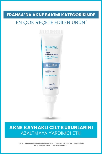 Ducray Keracnyl PP+ Krem Yağlı ve Akneye Eğilimli Ciltler İçin Bakım Kremi 30ml - 1