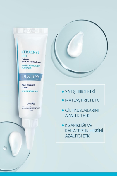 Ducray Keracnyl PP+ Krem Yağlı ve Akneye Eğilimli Ciltler İçin Bakım Kremi 30ml - 10