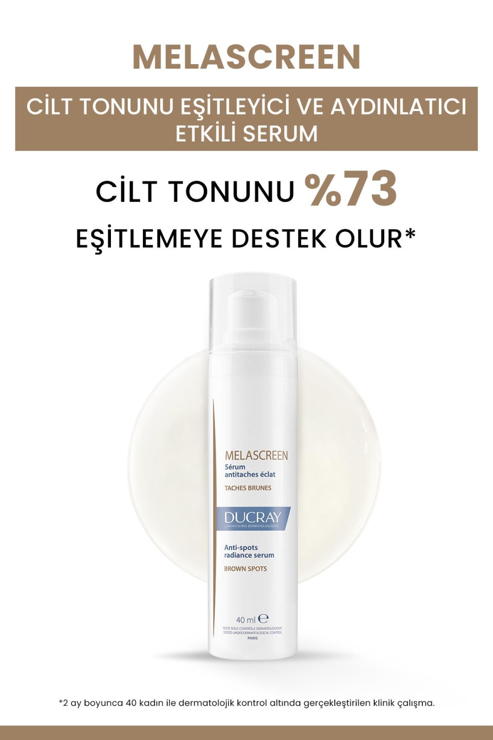 Ducray Melascreen Serum Cilt Tonunu Eşitleyici ve Aydınlatıcı Etkili Serum 40ml - 2