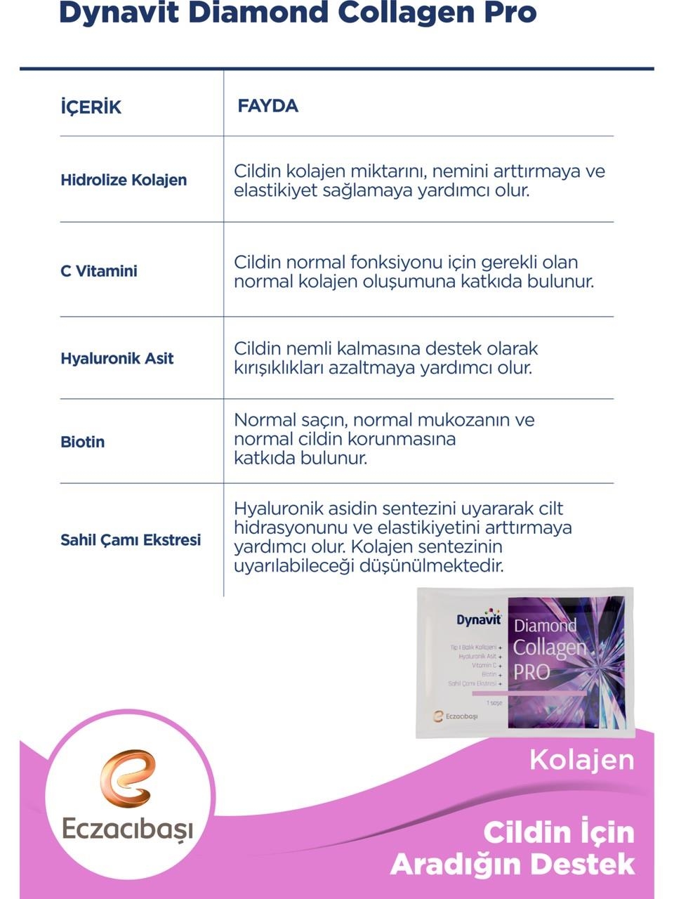 Dynavit Diamond Collagen Pro 30 Saşe - 2