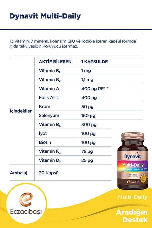 Dynavit Multi Daily 30 Kapsül - 4